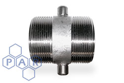 Lug Type Fixed Adaptor - Stainless Steel Male x Male BSPP