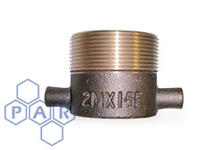 Gunmetal Male x Female BSPP Lug Type Fixed Adaptor